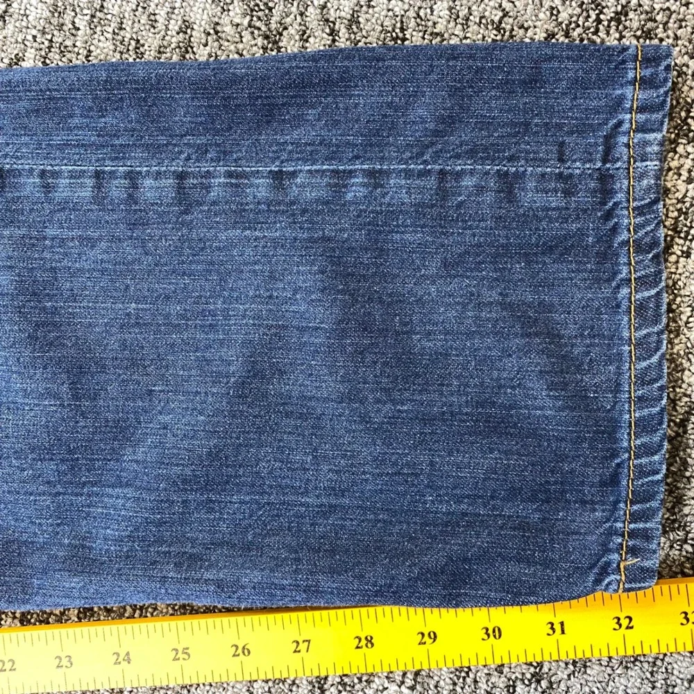 Levis 505 Jeans Mens 36x32 Blue Dark Wash Regular Fit Straight Leg 2017